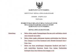 SURAT KEPUTUSAN KEPALA DESA NOMOR 19 TAHUN 2020